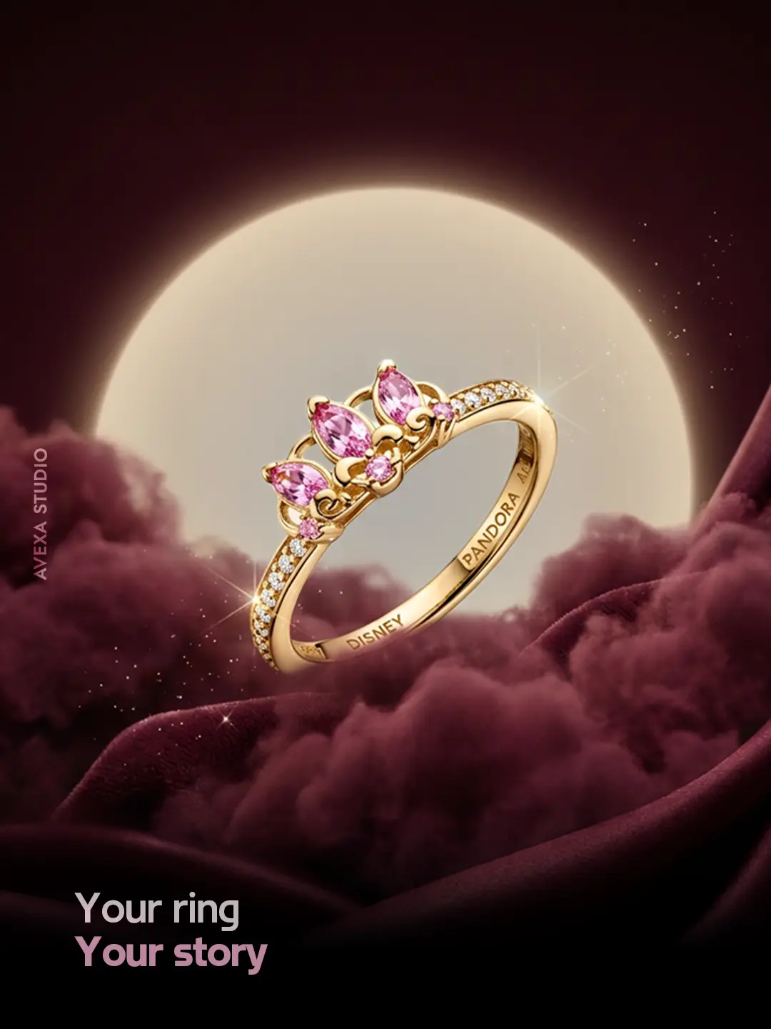 Pandora — Your Ring, Your Story — פוסט מוצר | פוסטים בעיצוב AVEXA STUDIO
